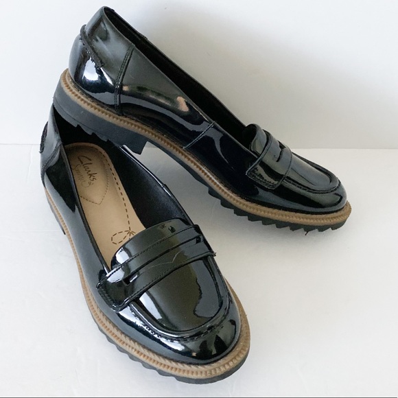 clarks shoes patent leather